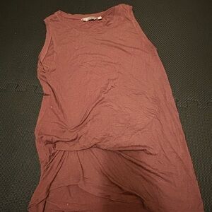 Athleta Maroon Sleeveless Top